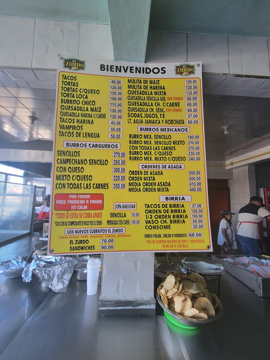Tacos El Zurdo Menu - Image 6